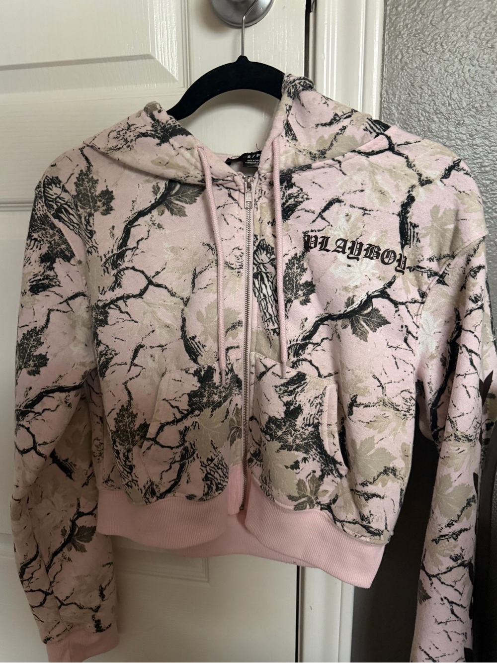 PLAYBOY Pink Camouflage Graphic Hoodie - Picture 2 of 5